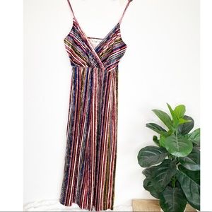 HIATUS strip velvet jumper